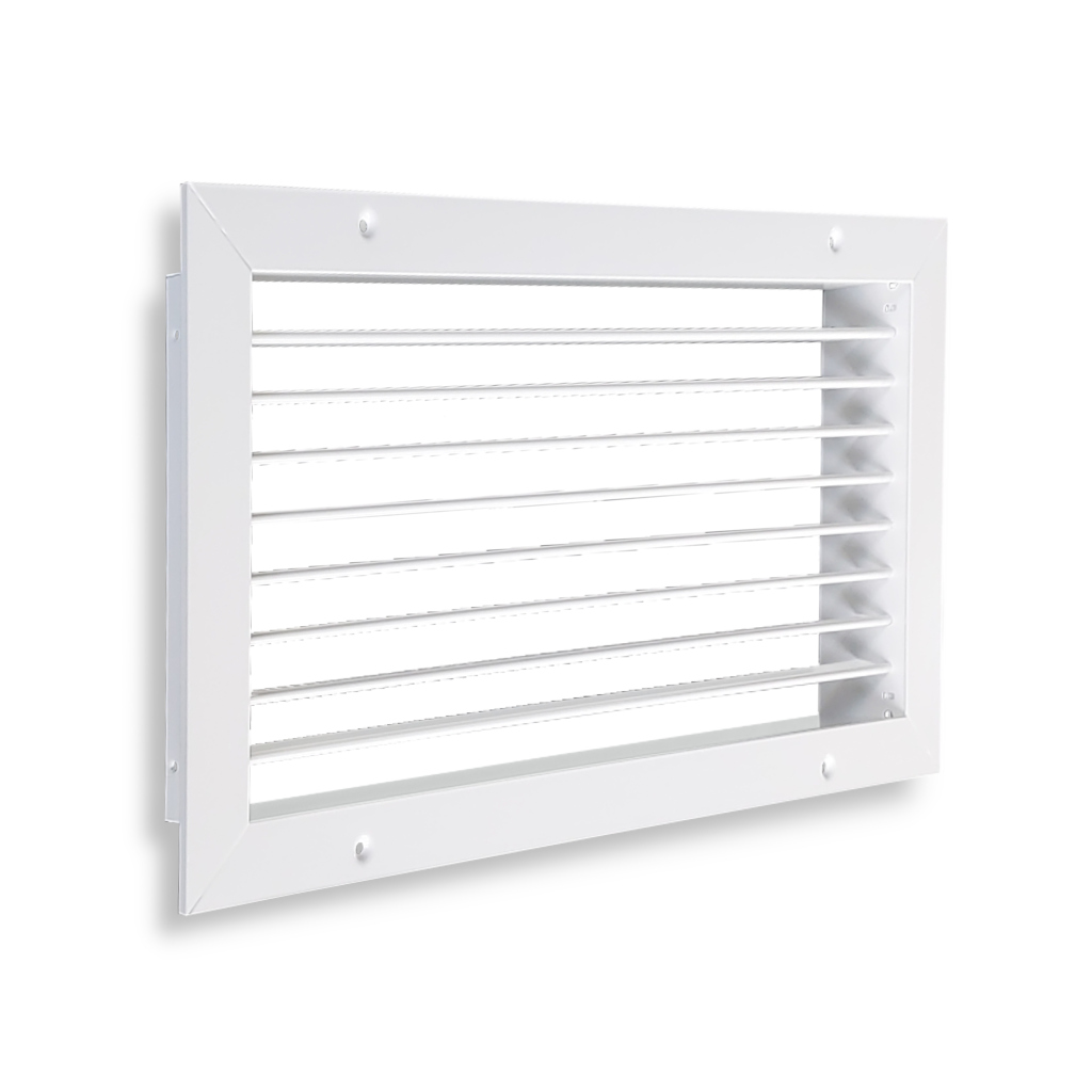 Grilă simplă deflexie 1000x100 mm, aluminiu, cu lamele ajustabile