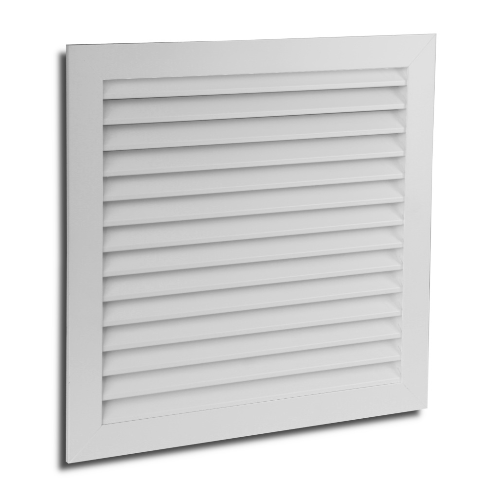 Grilă simplă deflexie 500x400 mm, cu lamele fixe la 45°